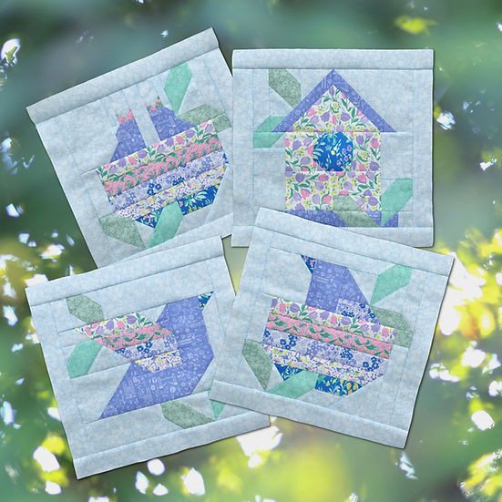 DAWN CHORUS Quilt Paper Pattern by Nicola Dodd from CAKE STAND QUILTS - ELEGANTE VIRGULE CANADA