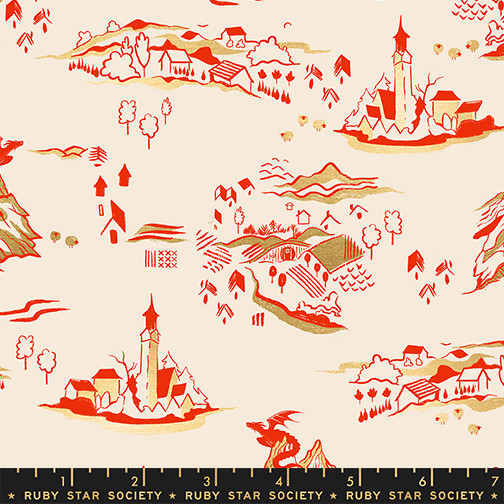 RUBY STAR SOCIETY, FIREGLOW by Sarah Watts, Landscape in Natural Metallic - ELEGANTE VIRGULE CANADA, Fire Glow