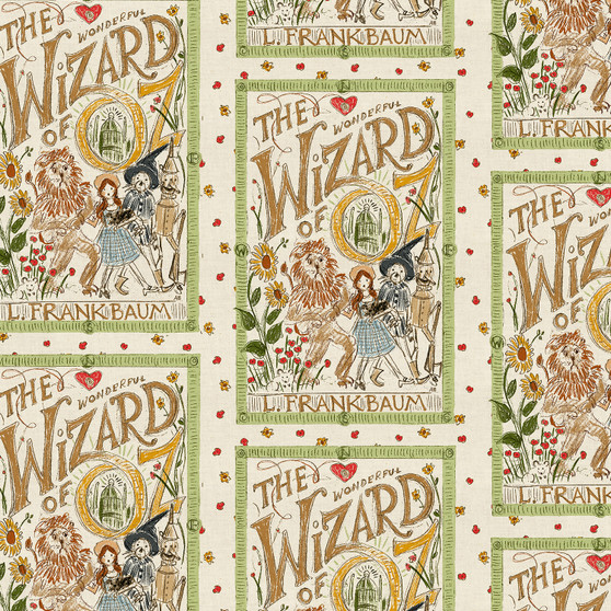 RIFLE PAPER CO Fabrics, Wizard of OZ, Sketch in Cream Unbleached - ELEGANTE VIRGULE CANADA