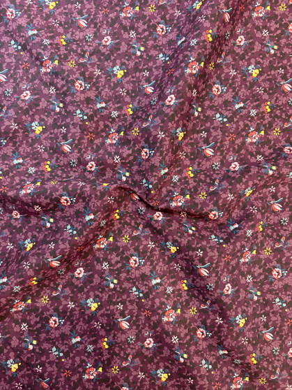 LIBERTY OF LONDON - ANNIE PLUM Purple 100% Cotton Tana Lawn - Elegante Virgule Canada,  Liberty Fabrics