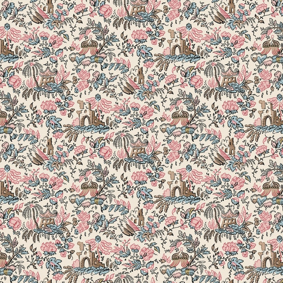 RILEY BLAKE DESIGNS, Jane Austen at Home, SOPHIA - by the half-meter -  ELEGANTE VIRGULE CANADA, Canadian Fabric Quilt Shop, Quilting Cotton