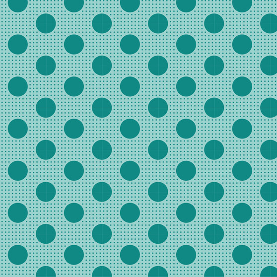 TILDA Medium Dots Dark Teal, 100% Cotton. TILDA BASICS, Elegante Virgule Canada, Canadian Quilt Shop, Quilting Cotton