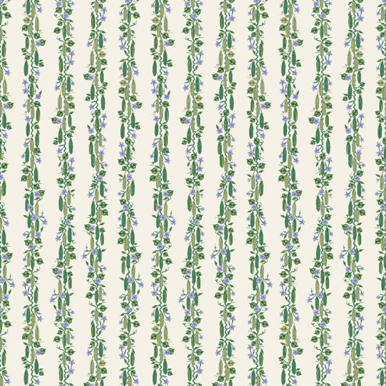 RIFLE PAPER CO, Garden Club, Pois de senteur à la crème - au demi-mètre