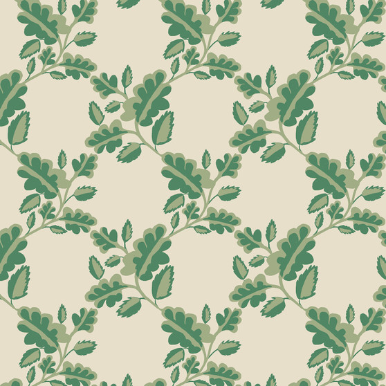 RIFLE PAPER CO, Garden Club, Bower in Green - au demi-mètre