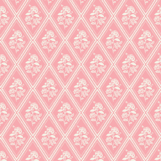 RIFLE PAPER CO, Garden Club, Rose Study in Pink - by the half-meter
