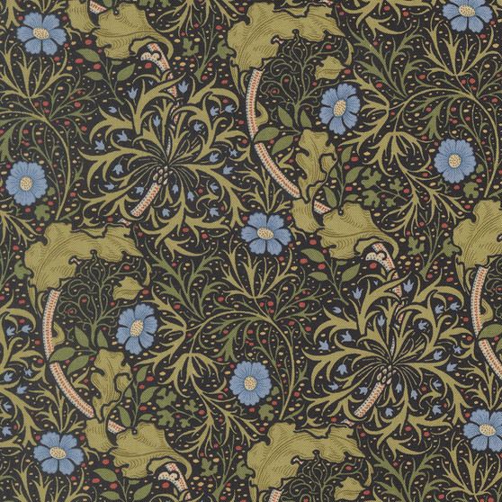 MODA, MORRIS MUSE par Barbara Brackman dans Ebony, Seaweed 13382-16