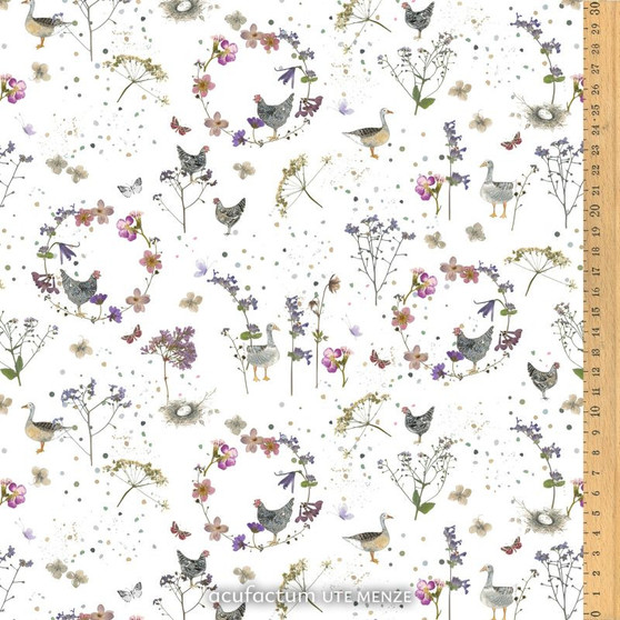 ACUFACTUM Fabrics, Beloved Home, Country Romance - ELEGANTE VIRGULE CANADA, Acufactum Fabrics