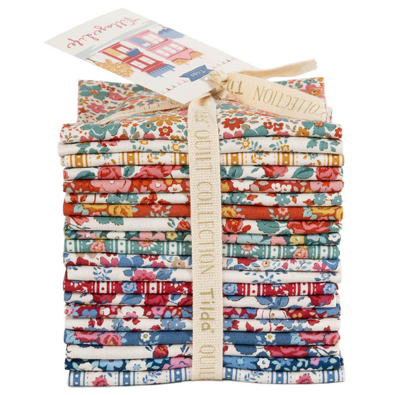 TILDA VILLAGE LIFE, Fat Eighth Bundle of 20 Fabrics (MAIN COLLECTION)
