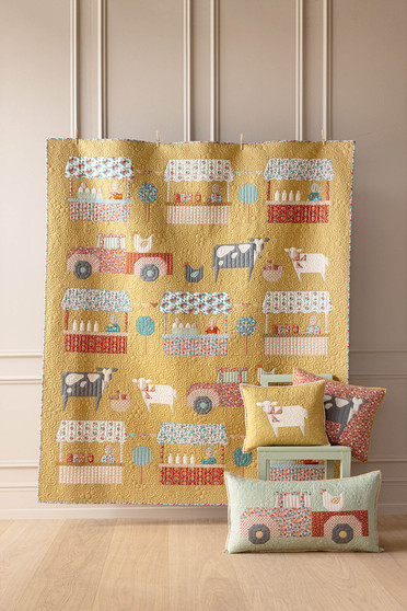 TILDA VILLAGE LIFE Farmers Market Quilt KIT - Honey - Elegante Virgule Canada