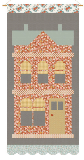 TILDA VILLAGE LIFE Wall Hanging KIT - Charcoal  - Elegante Virgule Canada