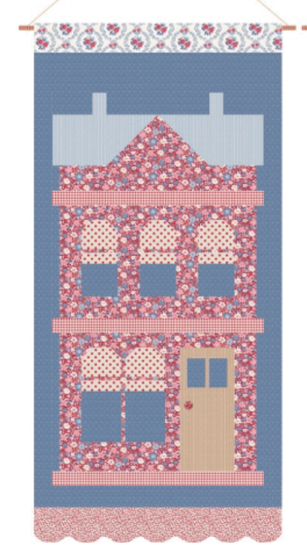TILDA VILLAGE LIFE Wall Hanging KIT - Blue - Elegante Virgule Canada