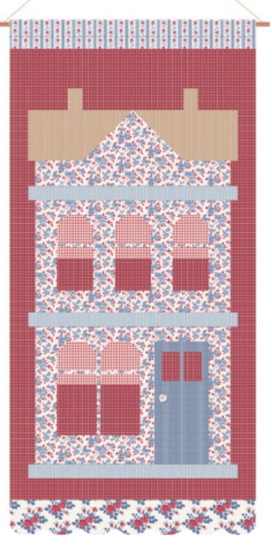 TILDA VILLAGE LIFE Wall Hanging KIT - Burgundy - Elegante Virgule Canada