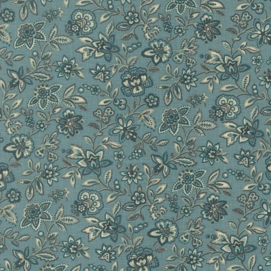 MODA, FRENCH GENERAL - La Maison Bleue, Mouette Florals in French Blue 36165-14