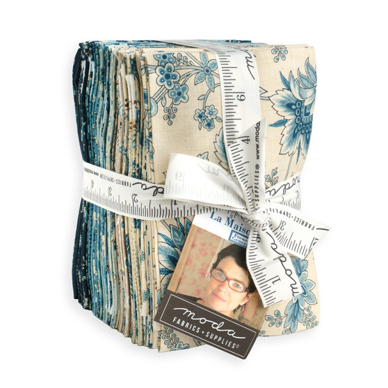 MODA, FRENCH GENERAL - La Maison Bleue, FE Bundle of 35 Fabrics (ENTIRE COLLECTION) - Elegante Virgule Canada