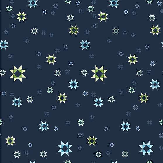 TAMARA KATE Sweater Weather, Stars in midnight - by the half-meter