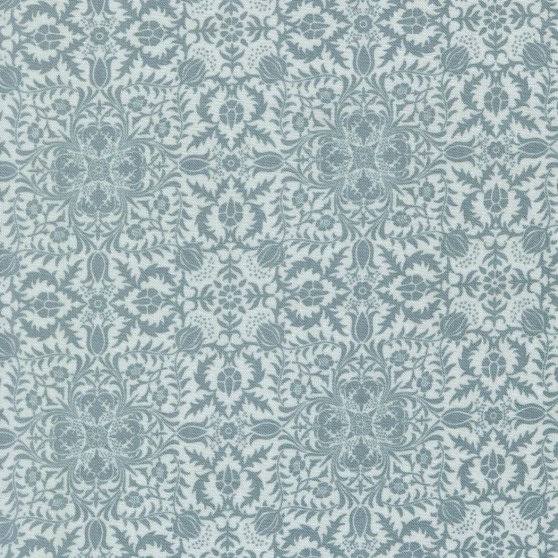 MODA, MORRIS MELODY in Sky, Borage Damask 13396-13