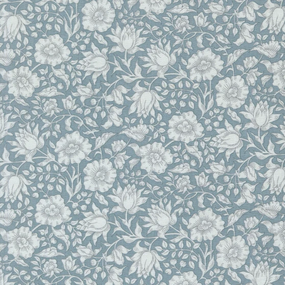 MODA, MORRIS MELODY in Sky, Mallow Florals 13393-13