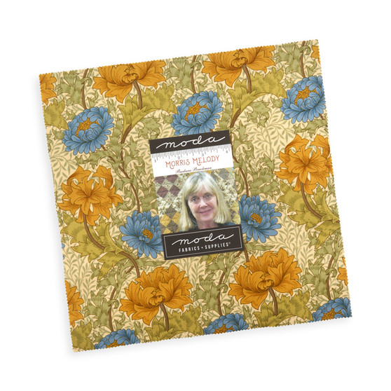 MODA, MORRIS MELODY, Layer Cake 42 pcs 10" x 10" (25 x 25 cm) (COMPLETE COLLECTION) - ELEGANTE VIRGULE CANADA