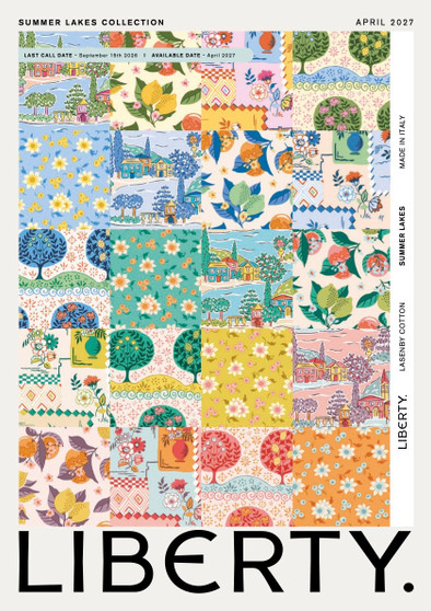 LIBERTY QUILTING, SUMMER LAKES, Fat Eighth Bundle of 20 Fabrics (ENTIRE COLLECTION)