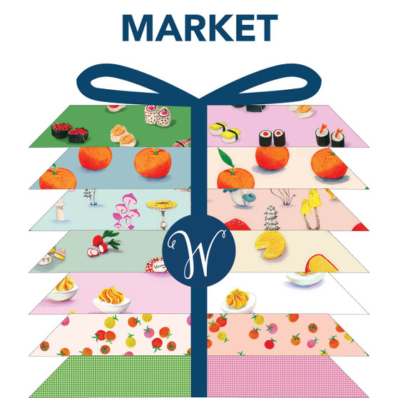 Windham Fabrics, HEATHER ROSS Market, FE Bundle of 21 Fabrics (ENTIRE COLLECTION) - ELEGANTE VIRGULE CANADA