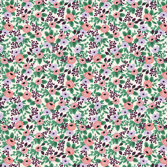 RIFLE PAPER CO, ORCHARD, Garden Party Rosa in Lavender - ELEGANTE VIRGULE CANADA, Canadian Fabric Quilt Shop, Quilting Cotton