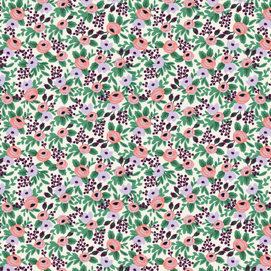 RIFLE PAPER CO, ORCHARD, Garden Party Rosa in Lavender - ELEGANTE VIRGULE CANADA, Canadian Fabric Quilt Shop, Quilting Cotton