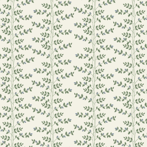 RIFLE PAPER CO, DAHLIA, CLIMBING VINES in Cream Metallic - ELEGANTE VIRGULE CANADA
