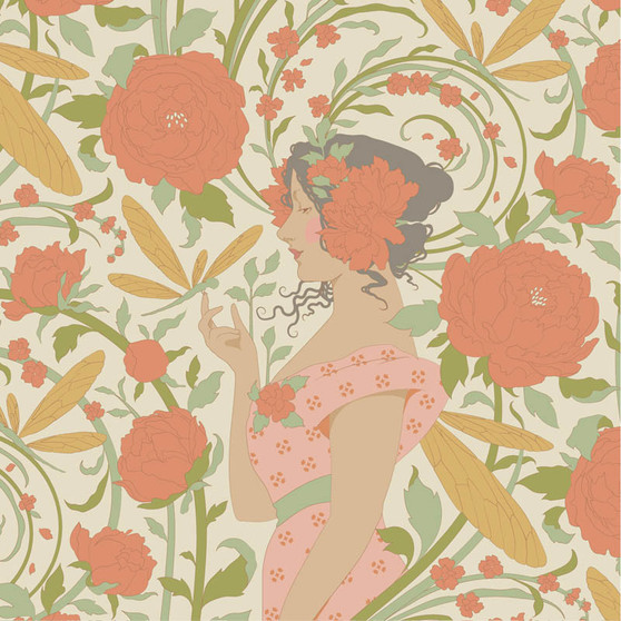 TILDA SONGBIRD, Aubery Coral - Elegante Virgule Canada