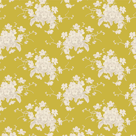TILDA SUNDAY BRUNCH, White Flower Sour Yellow - Elegante Virgule Canada