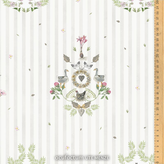 ACUFACTUM Fabrics, Beloved Home, Country Ornaments - ELEGANTE VIRGULE CANADA, Acufactum Fabrics