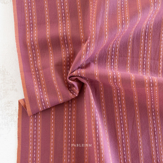 FABLEISM Lucky Loom, Stitch Stripe in Blackberry (REVERSIBLE) - ELEGANTE VIRGULE CANADA