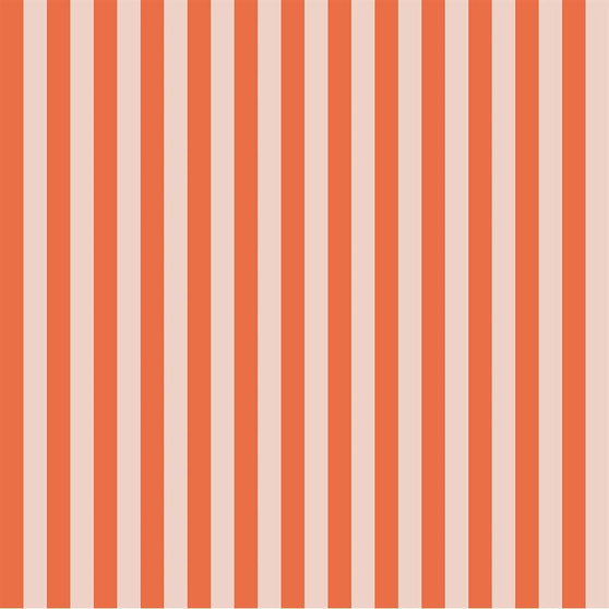 RIFLE PAPER CO CAMONT, Cabana Stripe in Orange - by the half-meter - Elegante Virgule Canada, Canadian Fabric Online Shop, Quilt Shop, Quilting Cotton