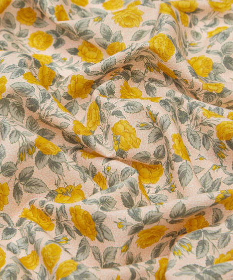 LIBERTY OF LONDON - TWIST & TWINE B in Yellow, 100% Cotton Tana Lawn, Per Half-Meter, Elegante Virgule Canada, Canadian Fabric Quilt Shop, Liberty Fabrics in Canada, Liberty Fabrics in USA