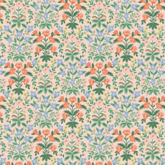 RIFLE PAPER CO, BRAMBLE, Lottie in Blush Multi - by the half-meter - ELEGANTE VIRGULE CANADA, Canadian Fabric Quilt Shop, Quilting Cotton