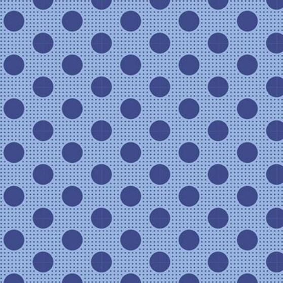 TILDA Medium Dots in Denim Blue, 100% Cotton. TILDA BASICS, Elegante Virgule Canada