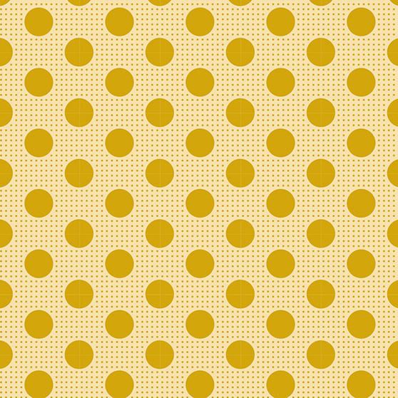 TILDA Medium Dots in Flaxen Yellow, 100% Cotton. TILDA BASICS, Elegante Virgule Canada