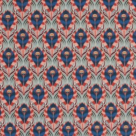 LIBERTY OF LONDON - LUXOR C Red Blue 100% Cotton Tana Lawn, Per Half-Meter - Elegante Virgule Canada, Canadian Fabric Quilt Shop, Liberty Fabrics