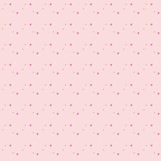 RILEY BLAKE DESIGNS, MINT FOR YOU, Sprinkle Hearts in Blush Sparkle - ELEGANTE VIRGULE CANADA, Canadian Fabric Quilt Shop, Quilting Cotton