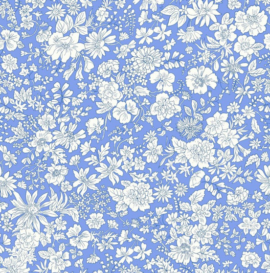 LIBERTY QUILTING, EMILY BELLE in Marine Blue - ELEGANTE VIRGULE CANADA