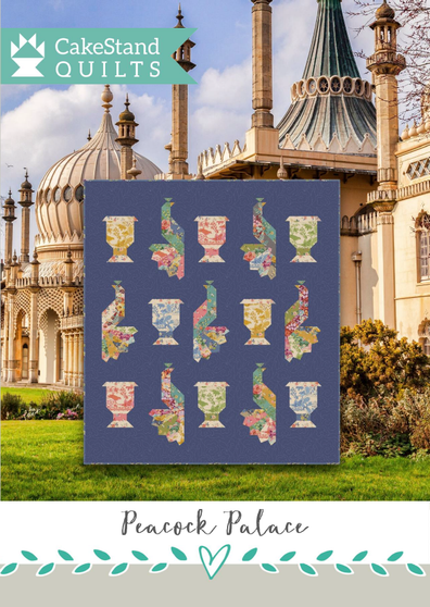 PEACOCK PALACE Quilt Paper Pattern by Nicola Dodd from CAKE STAND QUILTS - ELEGANTE VIRGULE CANADA