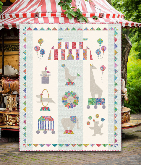 VINTAGE CIRCUS Sampler Quilt Pattern Book by Nicola Dodd from CAKE STAND QUILTS - ELEGANTE VIRGULE CANADA