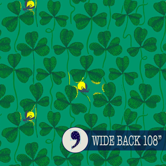 Windham Fabrics, Heather Ross, Fireflies in Green WIDEBACK 108" - ELEGANTE VIRGULE CANADA