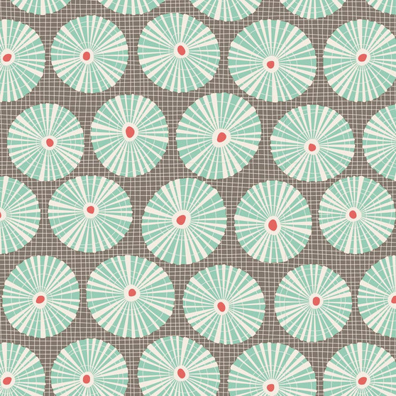 TILDA COTTON BEACH, Limpet Shell in Grey - by the half-meter , Elegante Virgule Canada, Canadian Fabric Quilt Shop, Quilting Cotton