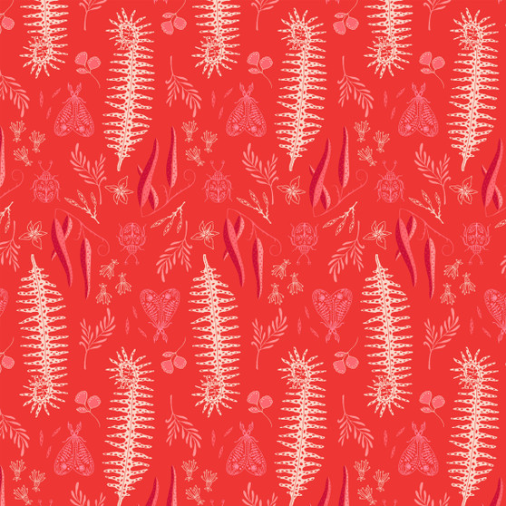 WINDHAM FABRICS TAMARA KATE Tabanca, Maracas in Red - ELEGANTE VIRGULE CANADA