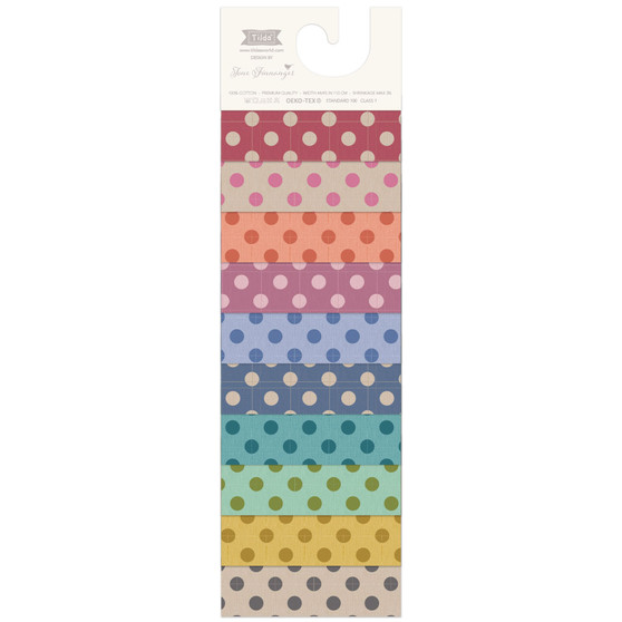 TILDA SAMPLES - Fabric Hanger Chambray Dots Woven (20 fabrics) - ELEGANTE VIRGULE CANADA