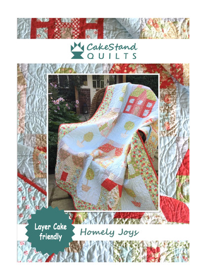 HOMELY JOYS Quilt Paper Pattern by Nicola Dodd from CAKE STAND QUILTS - ELEGANTE VIRGULE CANADA