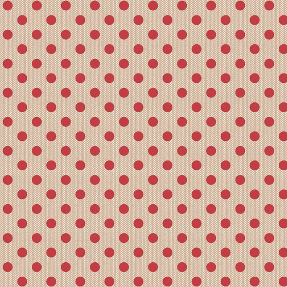 TILDA CREATING MEMORIES, Polkadot Red - Elegante Virgule Canada