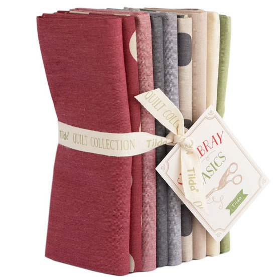 TILDA CHAMBRAY SEASONAL, WINTER FQ Bundle of 9 Fabrics - Elegante Virgule Canada