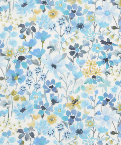 LIBERTY OF LONDON - DREAMS OF SUMMER B BLUE 100% Cotton Tana Lawn, Per Half-Meter, Elegante Virgule Canada, CANADIAN SHOP. LIBERTY IN CANADA