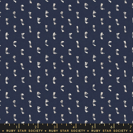 RUBY STAR SOCIETY, WARP & WEFT Wovens, FLICKER in Navy by Alexia Marcelle Abegg - ELEGANTE VIRGULE CANADA, CANADIAN FABRIC SHOP, QUILTING COTTON